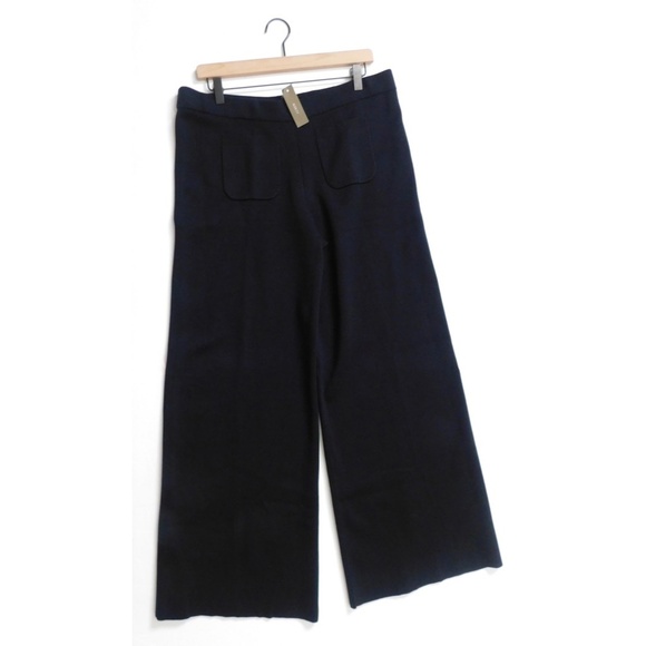 NWT!! J. CREW Sailor Sweater Trouser Tencel Lyocell Blend Knit Solid Black XL - Picture 3 of 16